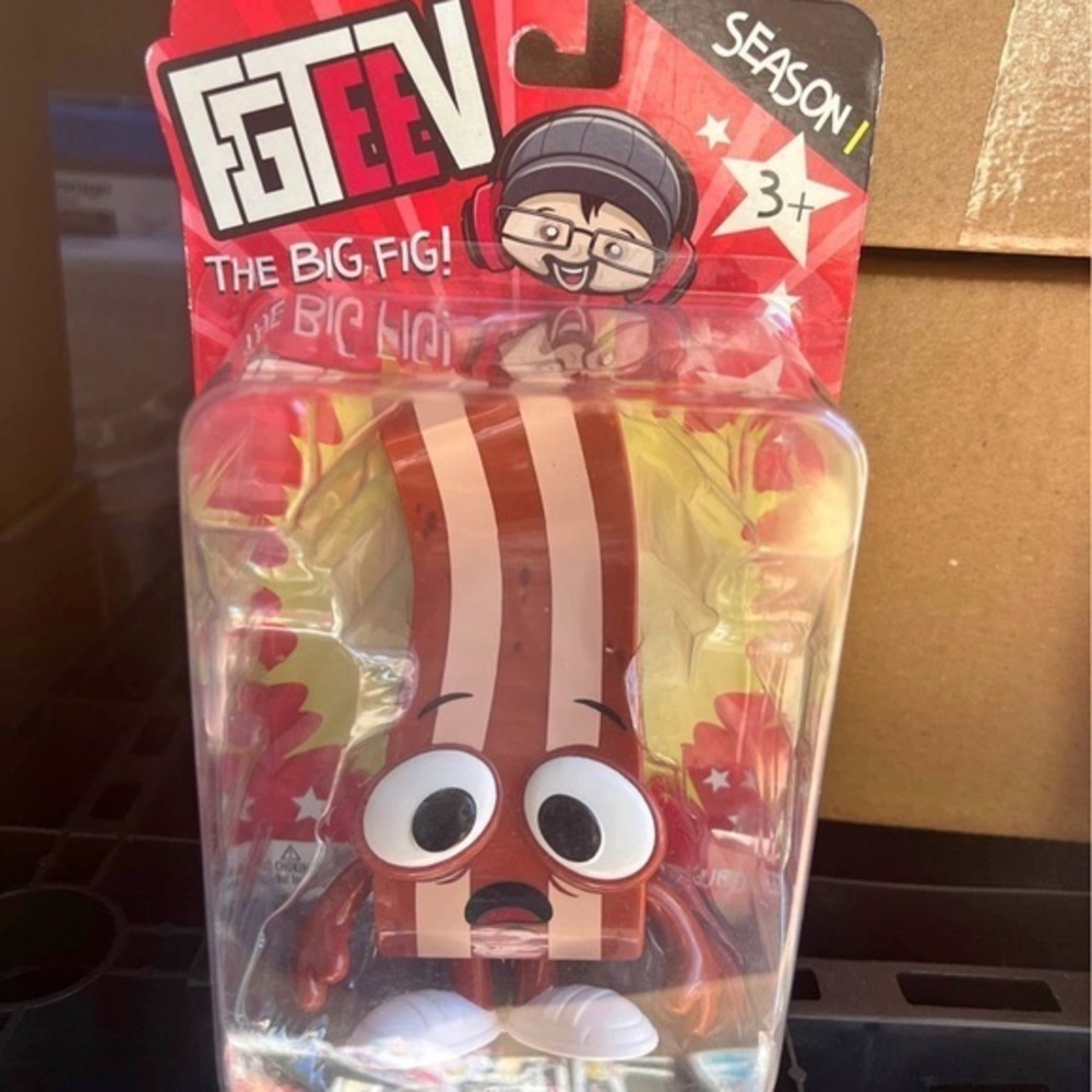 FGTEEV THE BIG FIG "DERBY BACON" FIGURE SEASON 1 SEALED good shape